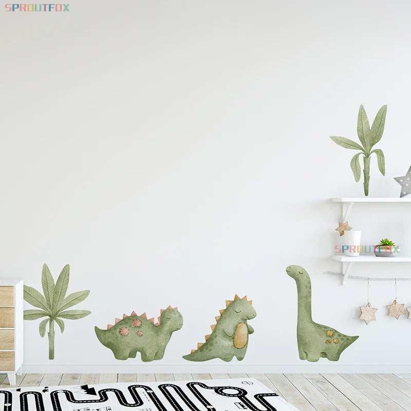 Large Cartoon Dinosaur Wall Sticker