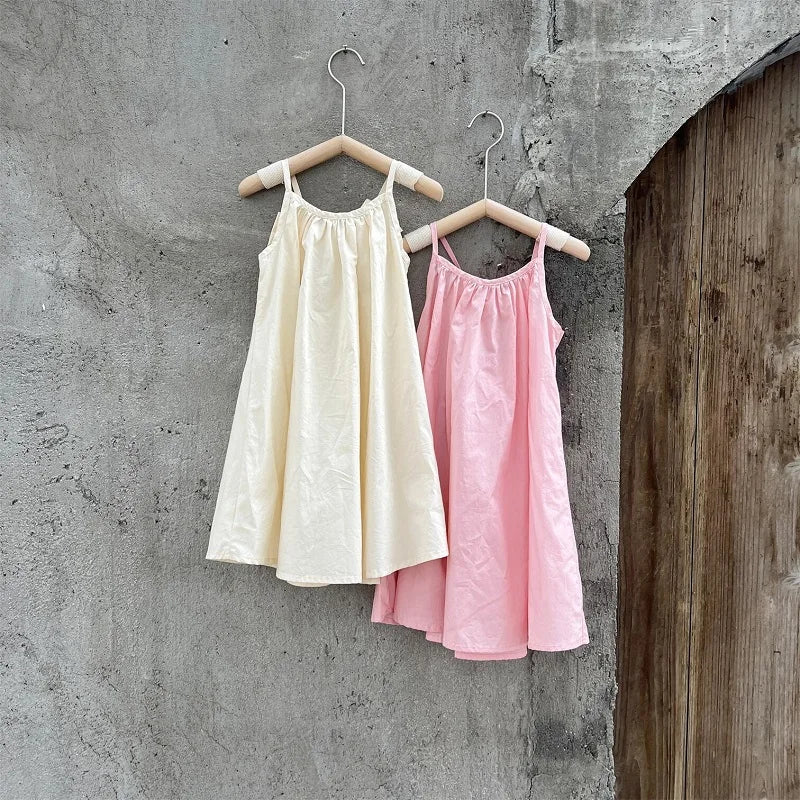 Baby Girl Fashion Strap Dress Bow