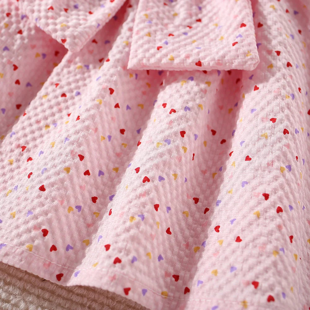 Adorable Summer Two-Piece Set for Baby Girls – Polka Dot Love Edition