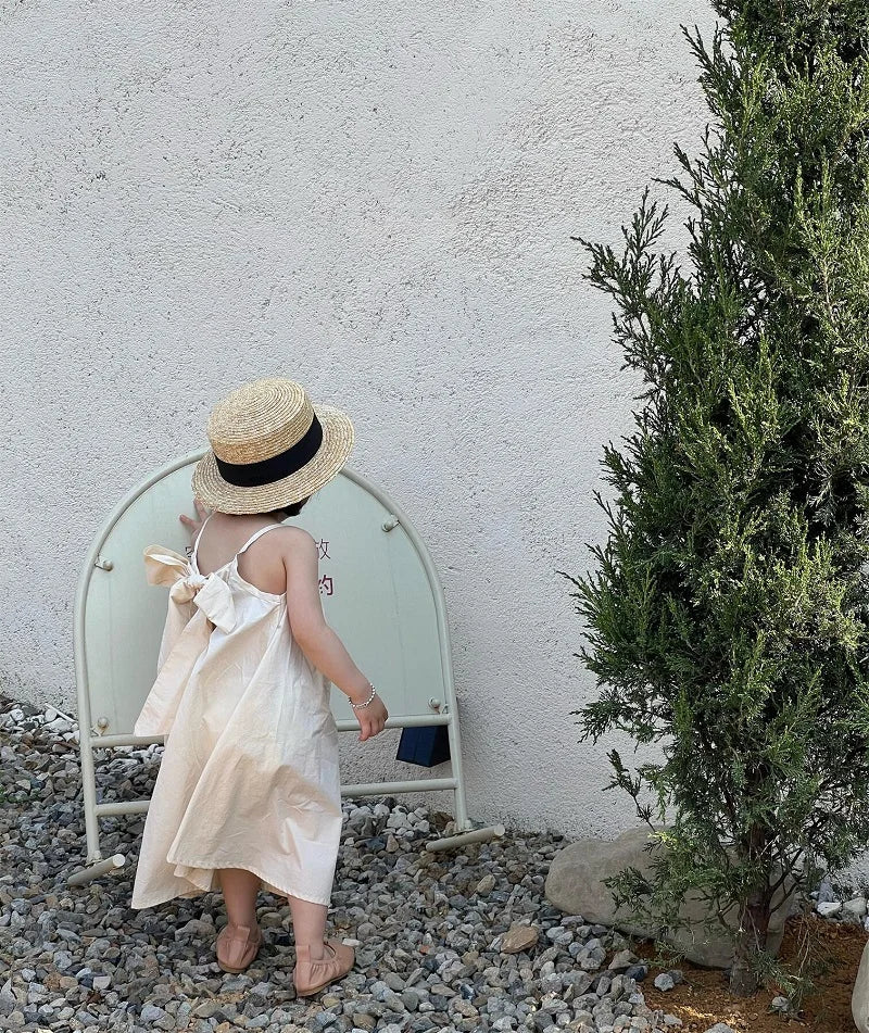 Baby Girl Fashion Strap Dress Bow