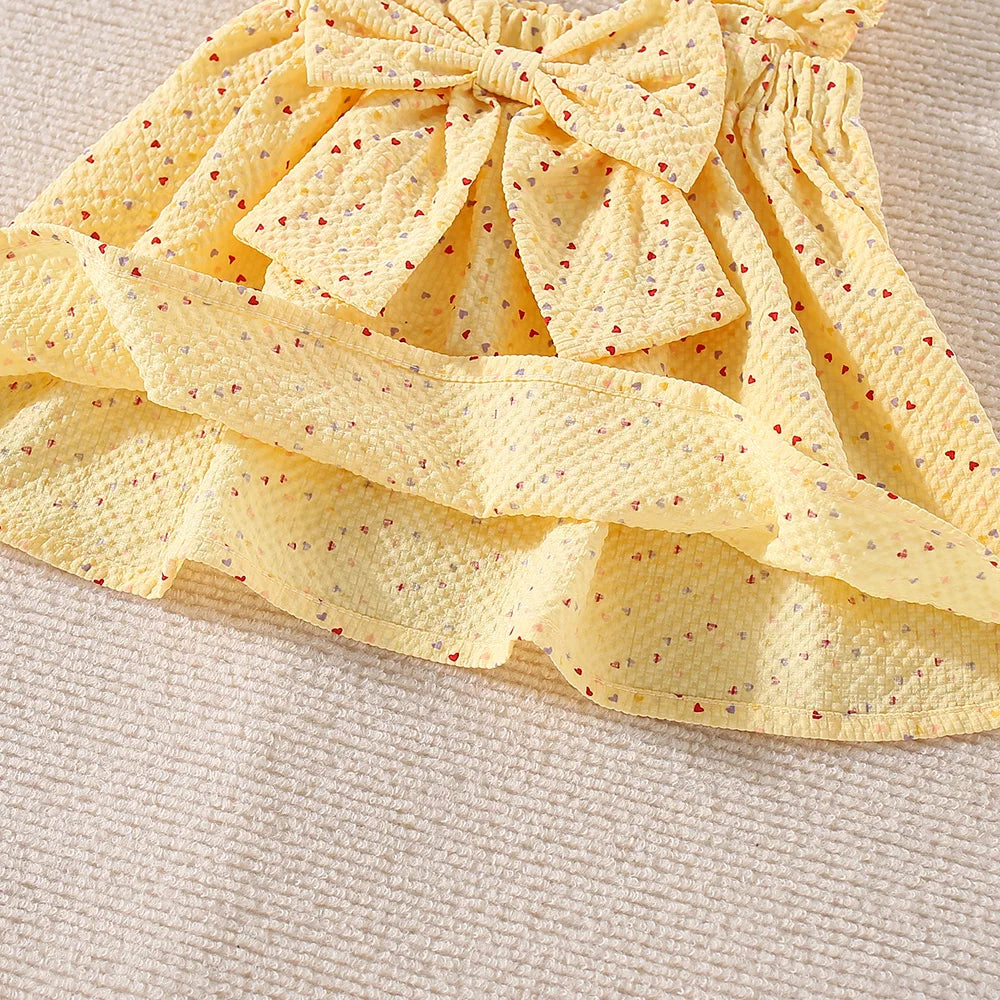 Adorable Summer Two-Piece Set for Baby Girls – Polka Dot Love Edition
