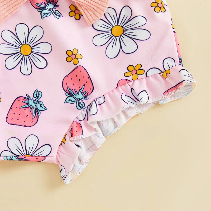 Romper, Floral Shorts & Headband Set