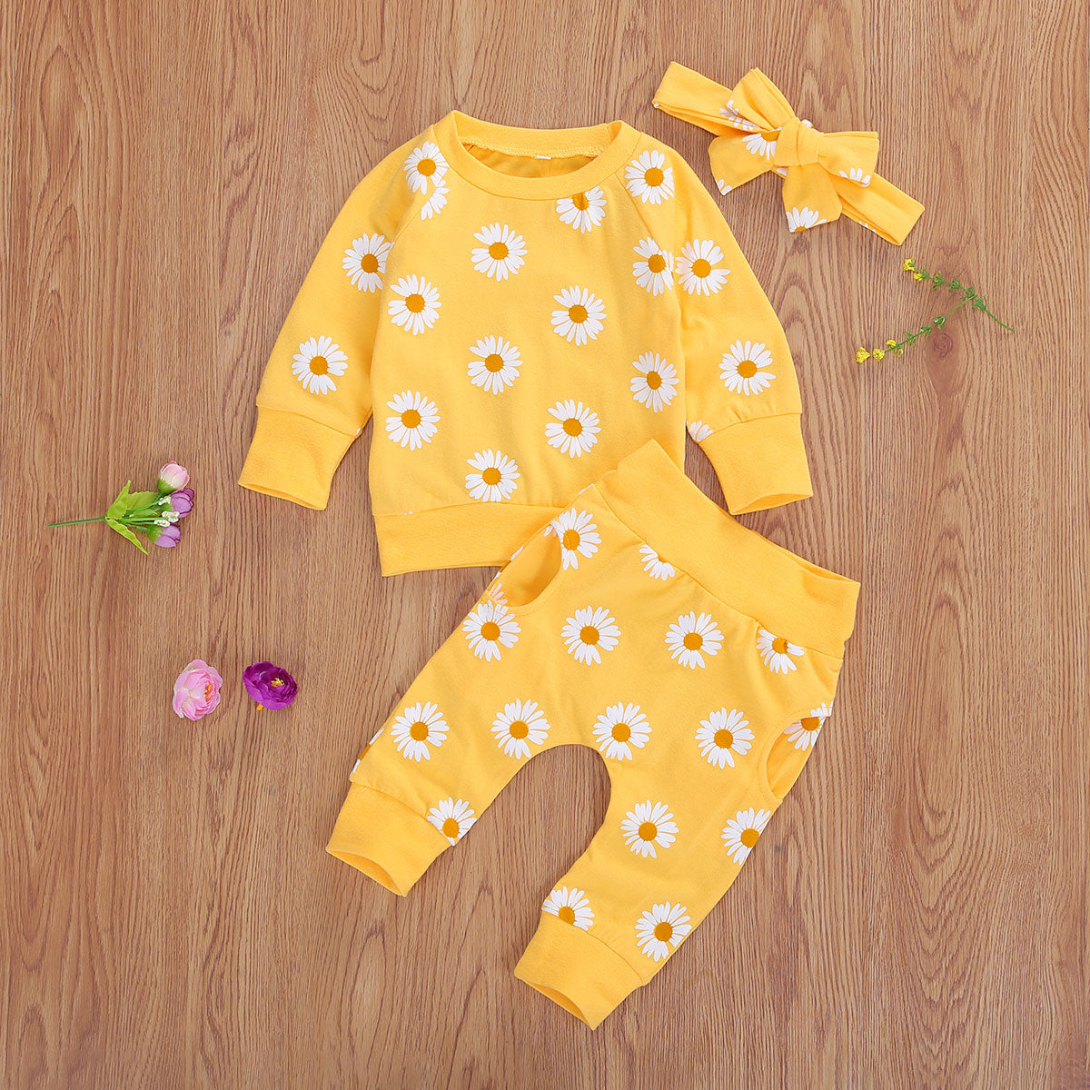 Newborn Flowers Set with Headband