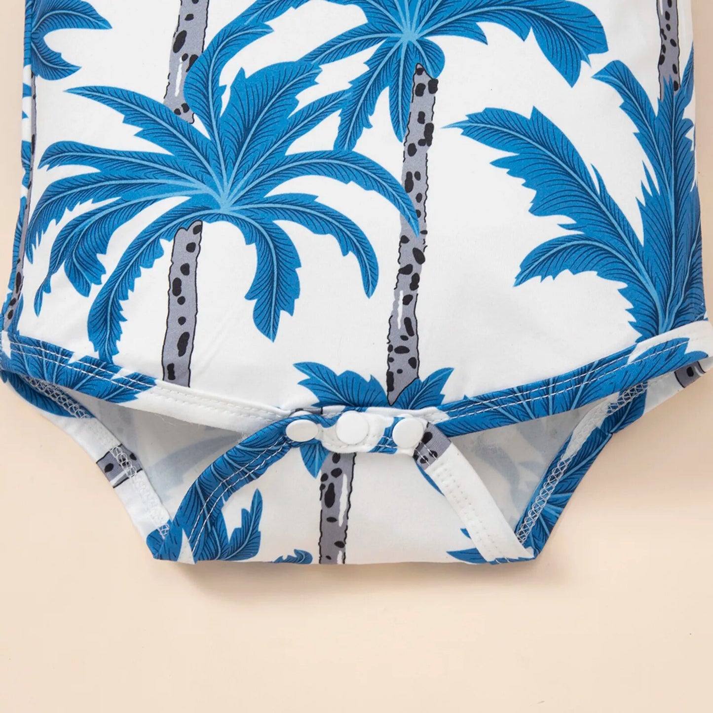 Cute Gentlemen Coconut Tree Romper