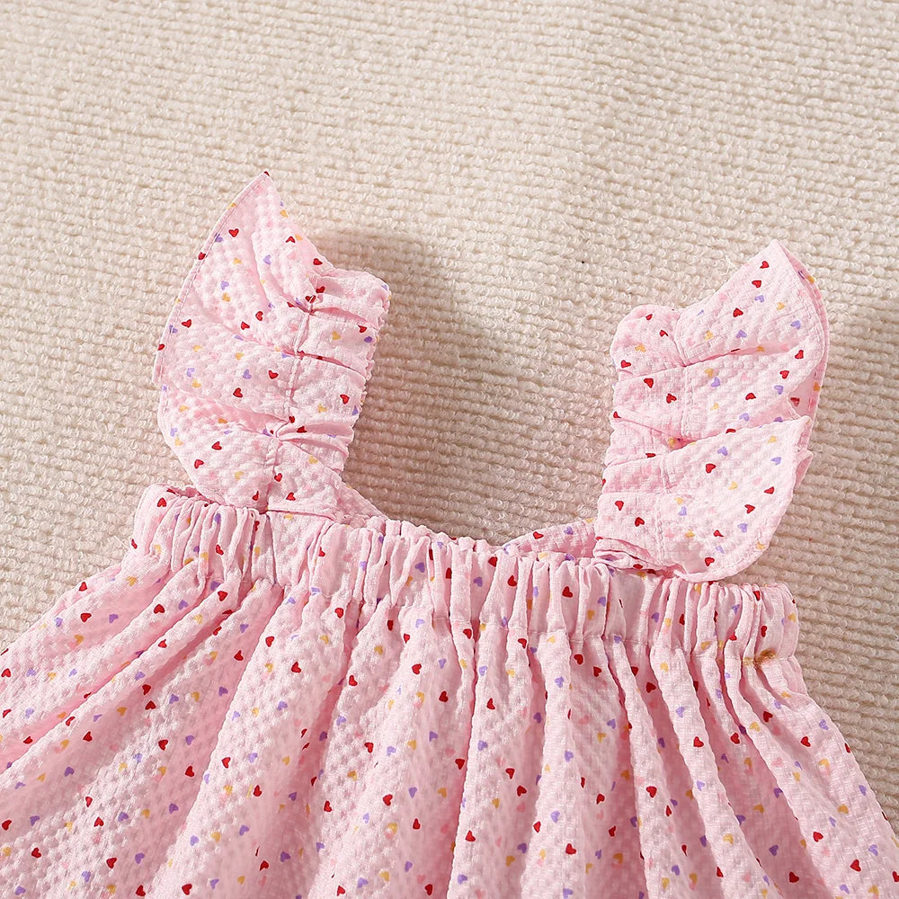 Adorable Summer Two-Piece Set for Baby Girls – Polka Dot Love Edition