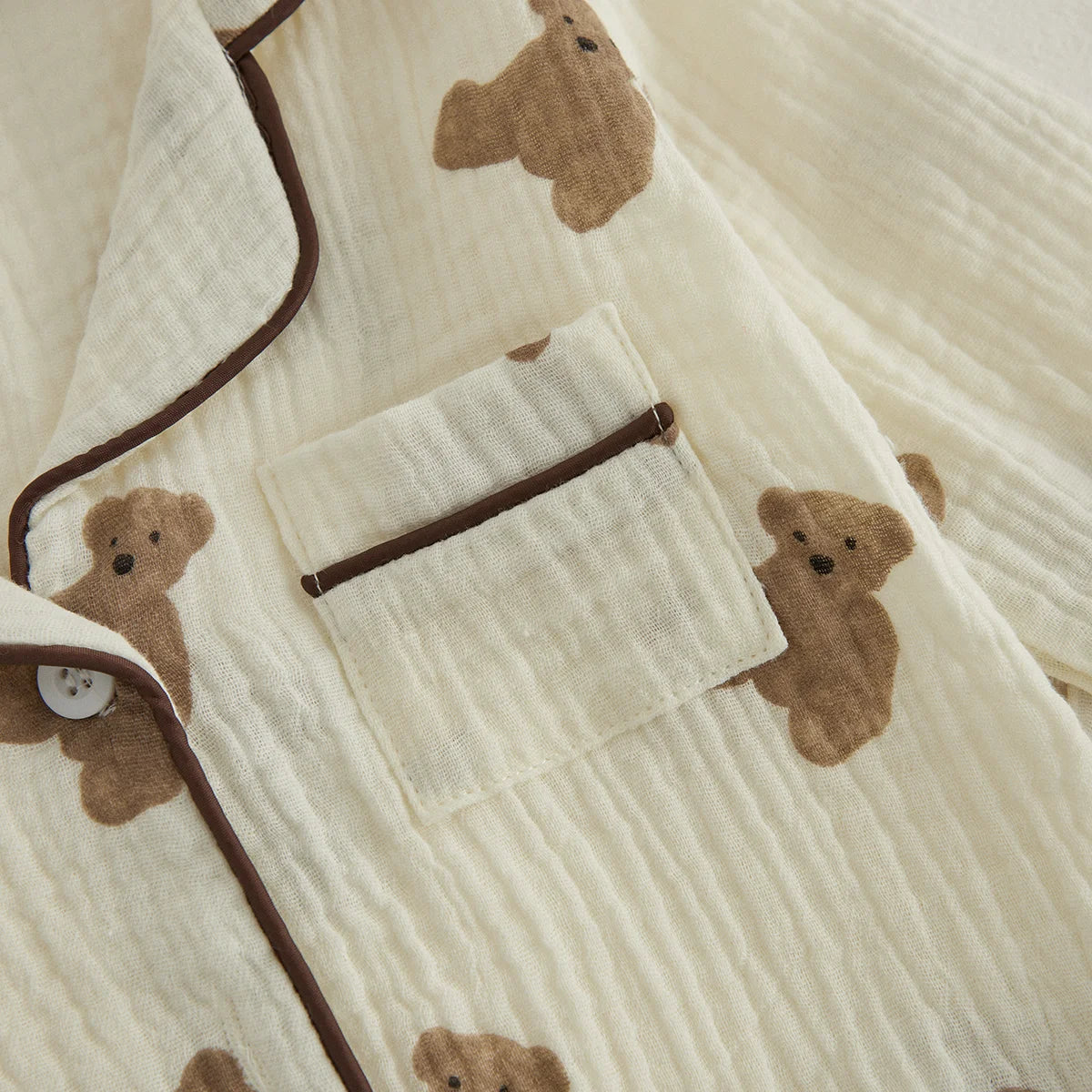Unisex Kids Bear Print Pajama Set