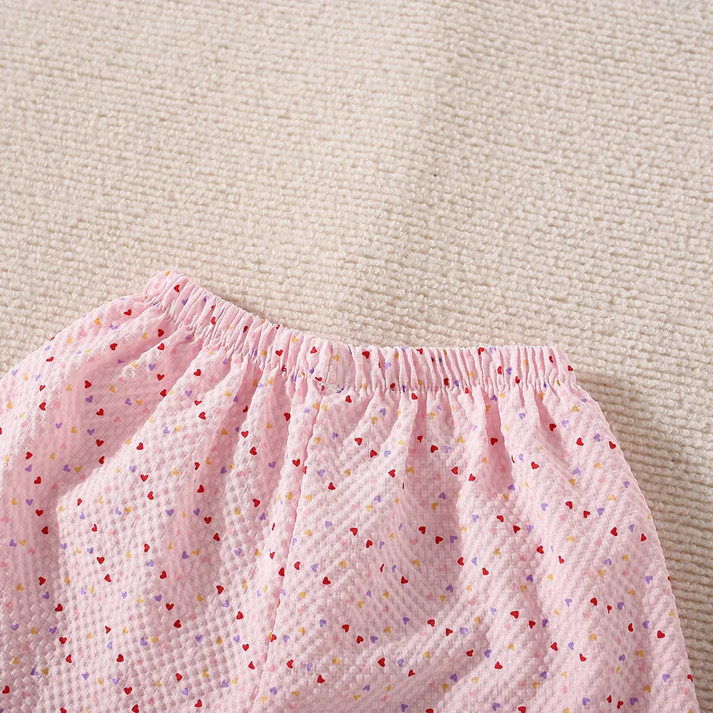 Adorable Summer Two-Piece Set for Baby Girls – Polka Dot Love Edition
