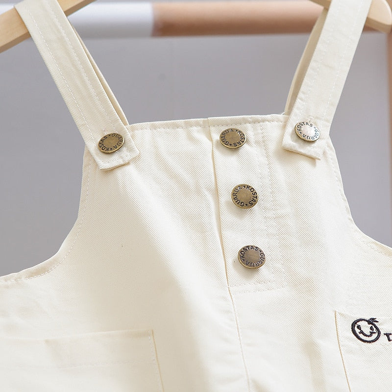 2pcs Smiley Baby Boys Overall