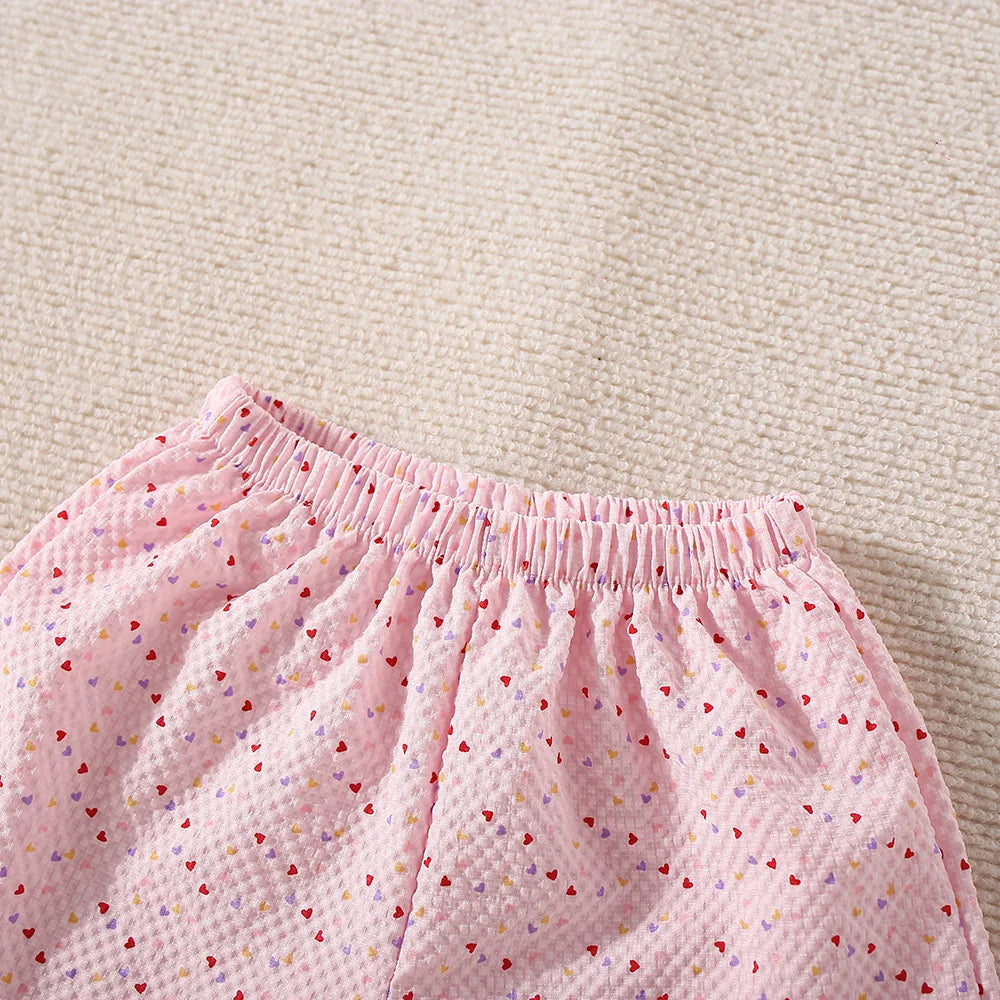 Adorable Summer Two-Piece Set for Baby Girls – Polka Dot Love Edition