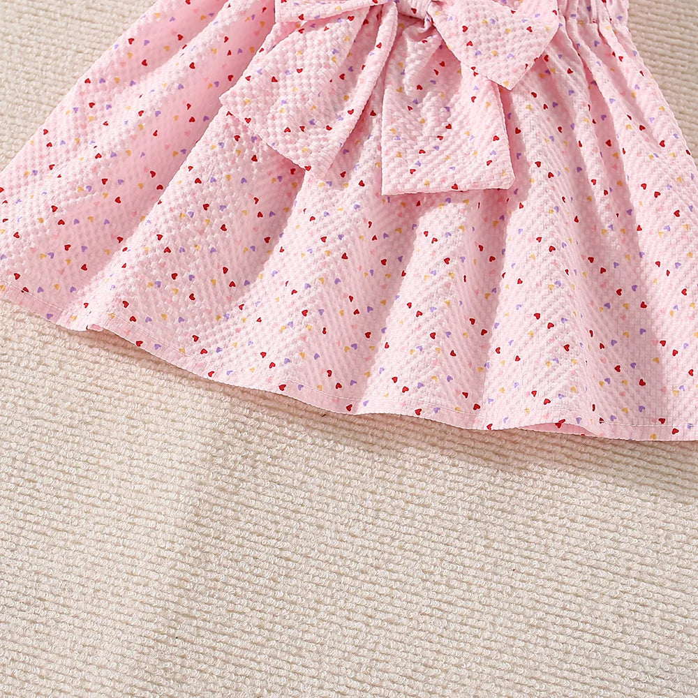 Adorable Summer Two-Piece Set for Baby Girls – Polka Dot Love Edition