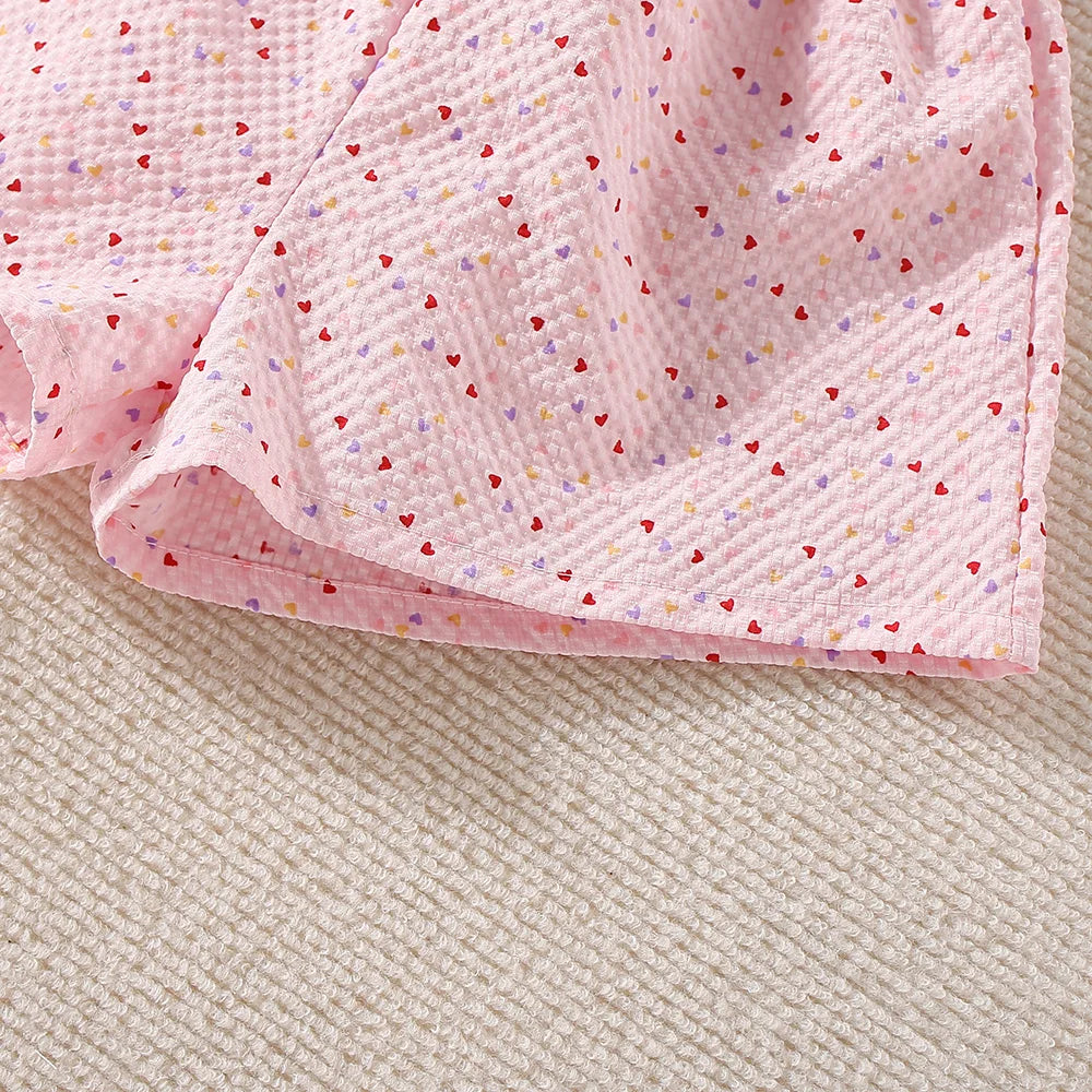Adorable Summer Two-Piece Set for Baby Girls – Polka Dot Love Edition