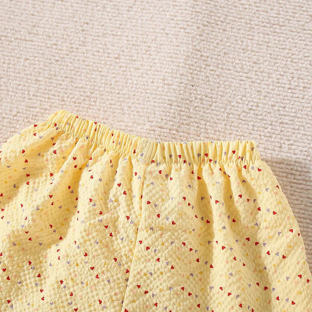 Adorable Summer Two-Piece Set for Baby Girls – Polka Dot Love Edition
