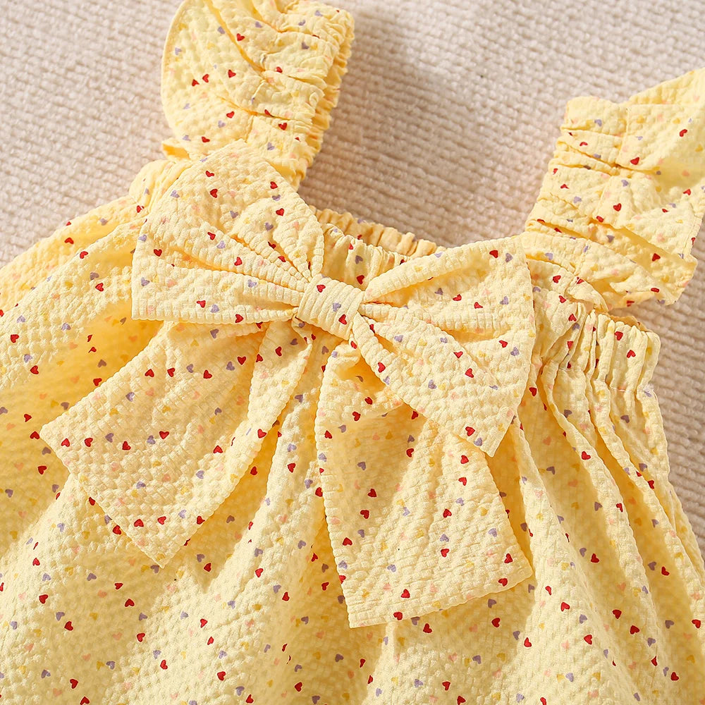 Adorable Summer Two-Piece Set for Baby Girls – Polka Dot Love Edition