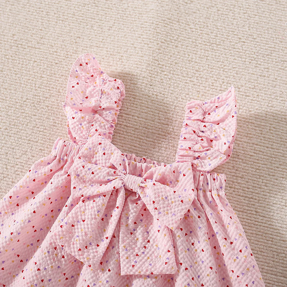 Adorable Summer Two-Piece Set for Baby Girls – Polka Dot Love Edition