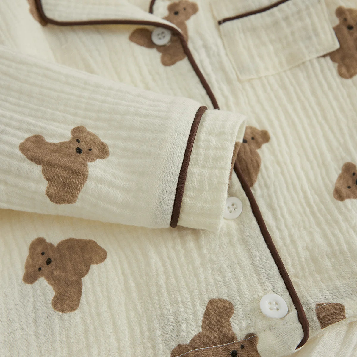 Unisex Kids Bear Print Pajama Set