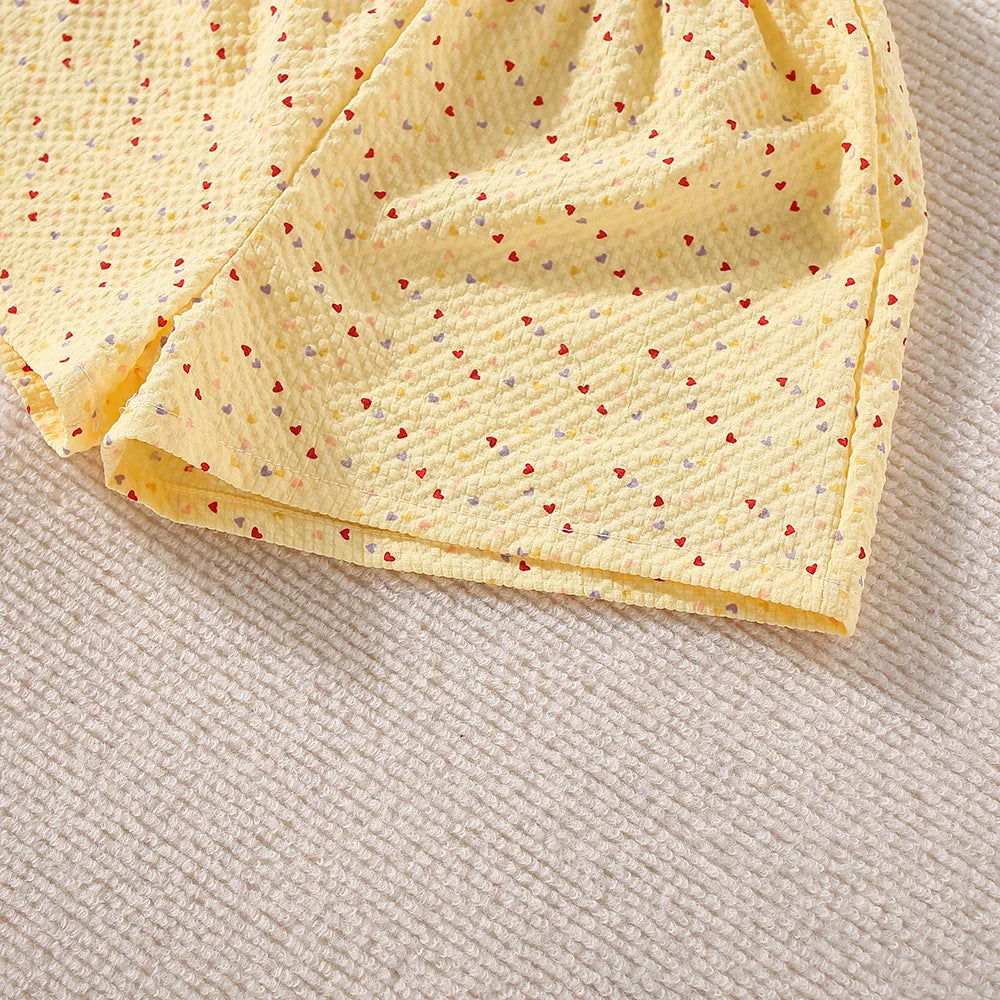 Adorable Summer Two-Piece Set for Baby Girls – Polka Dot Love Edition