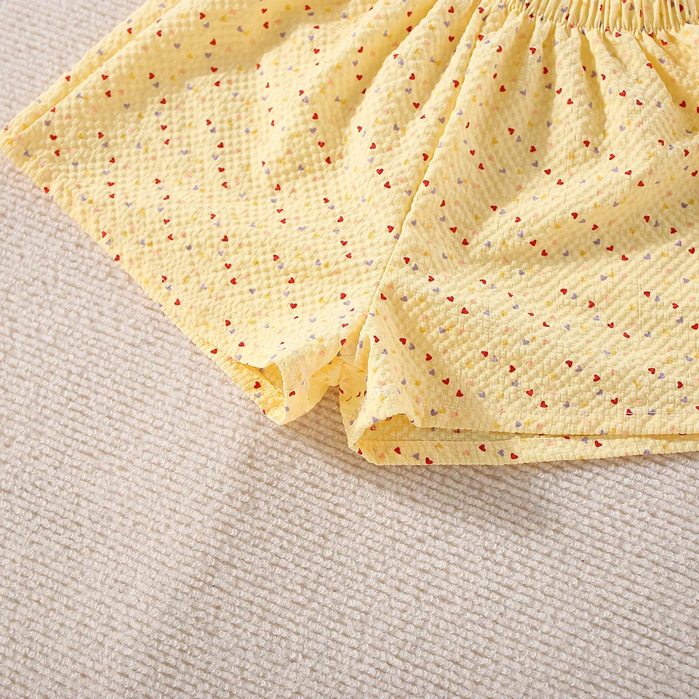 Adorable Summer Two-Piece Set for Baby Girls – Polka Dot Love Edition