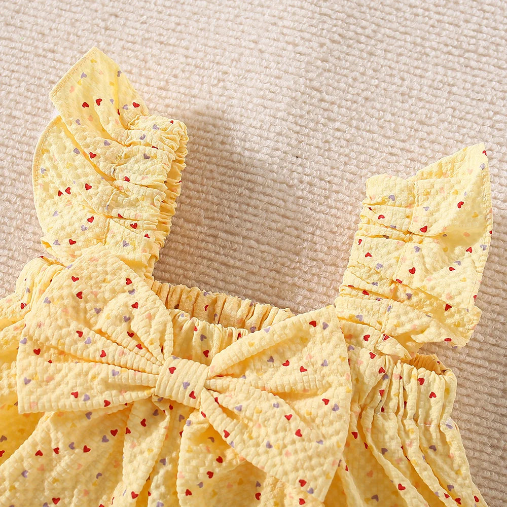Adorable Summer Two-Piece Set for Baby Girls – Polka Dot Love Edition