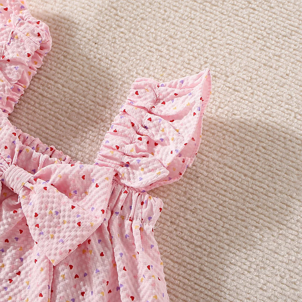Adorable Summer Two-Piece Set for Baby Girls – Polka Dot Love Edition