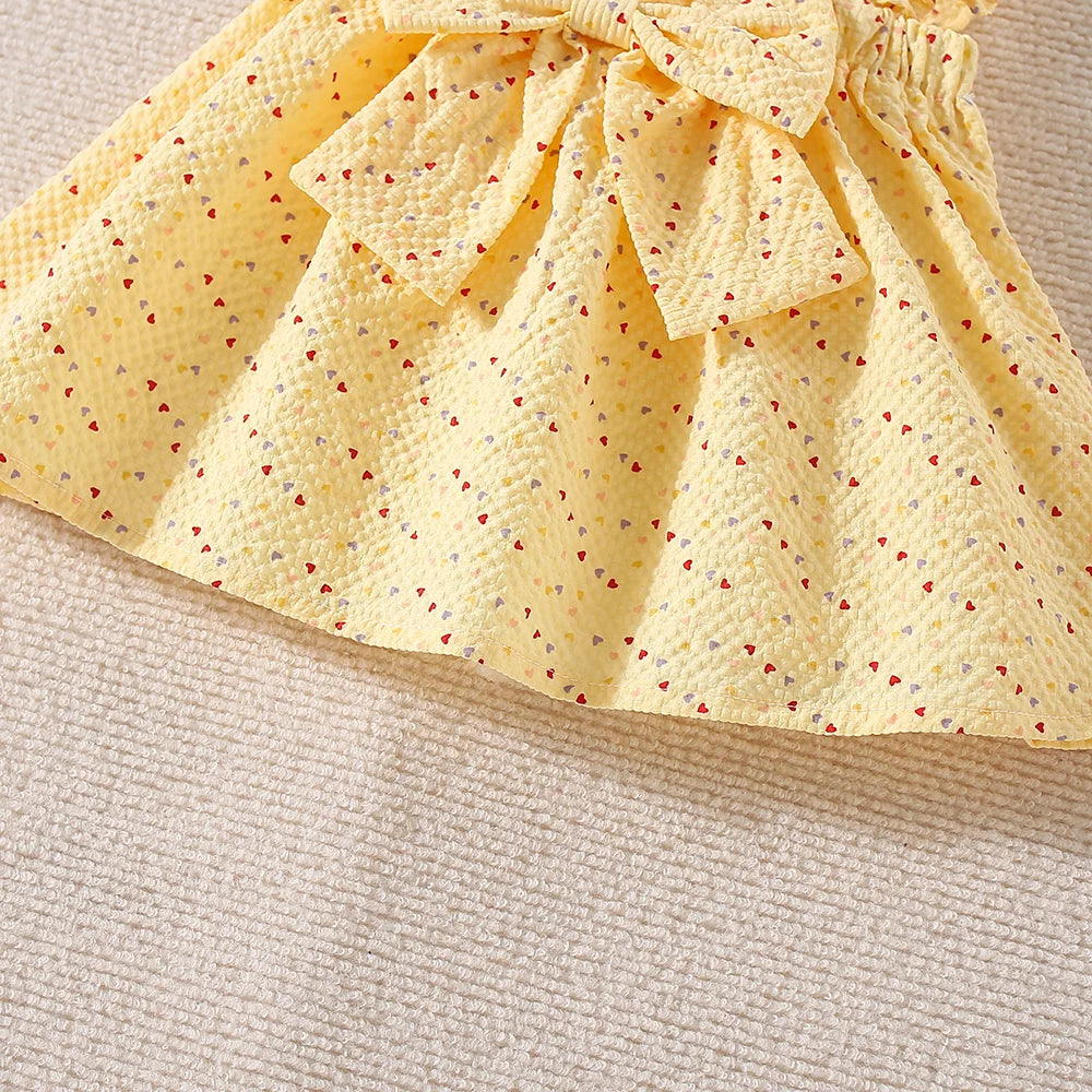Adorable Summer Two-Piece Set for Baby Girls – Polka Dot Love Edition