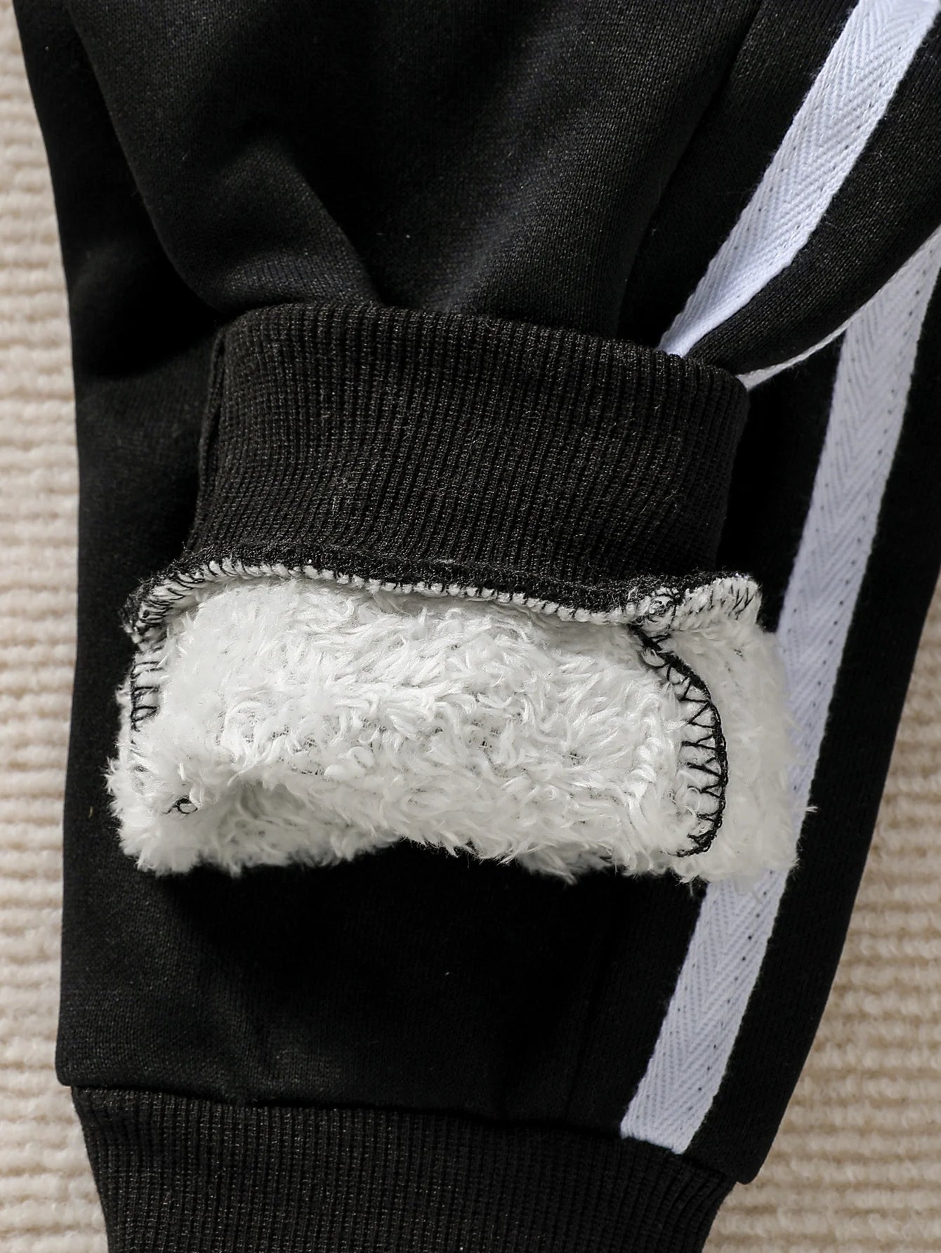 2Pcs Baby Boys Lined Warm Casual Sports Trousers