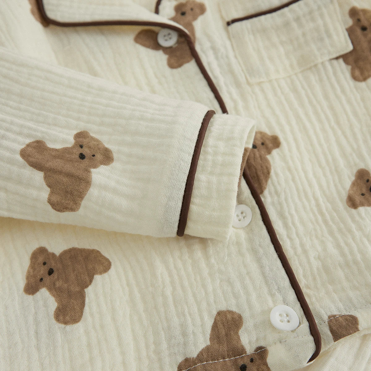 Unisex Kids Bear Print Pajama Set