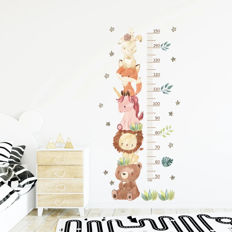 Colorful Cartoon Animal Wall Stickers for Kids Room