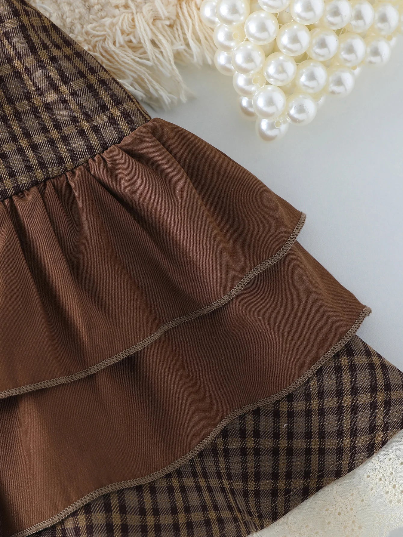 Girls Summer Plaid Skirt Outfit Streetwear Fashion