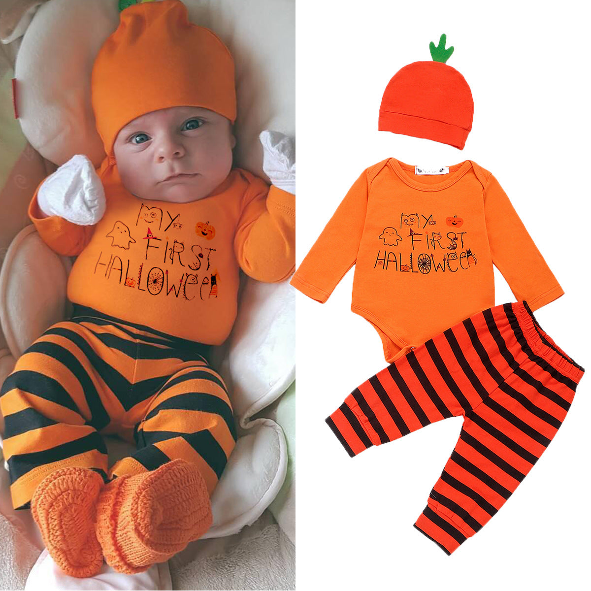 "My First Halloween" Little Pumpkin Set