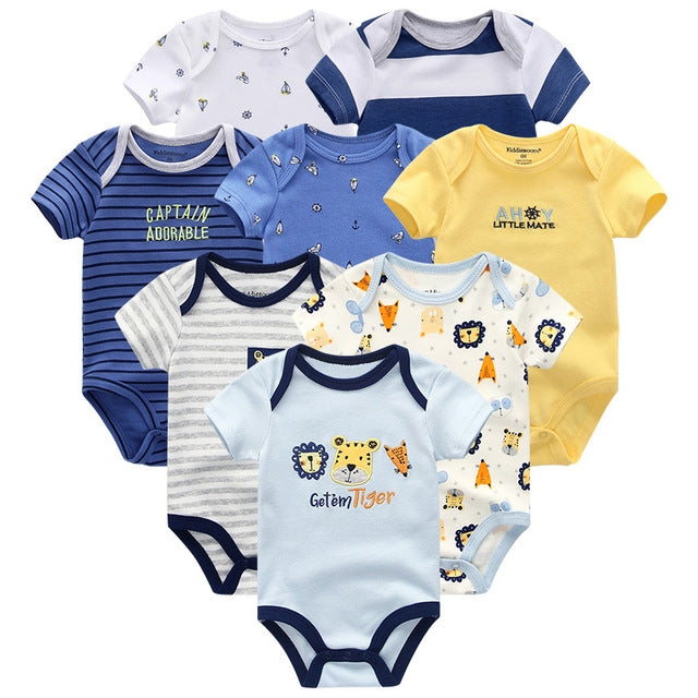 Baby Unisex Newborn Rompers 8pcs.