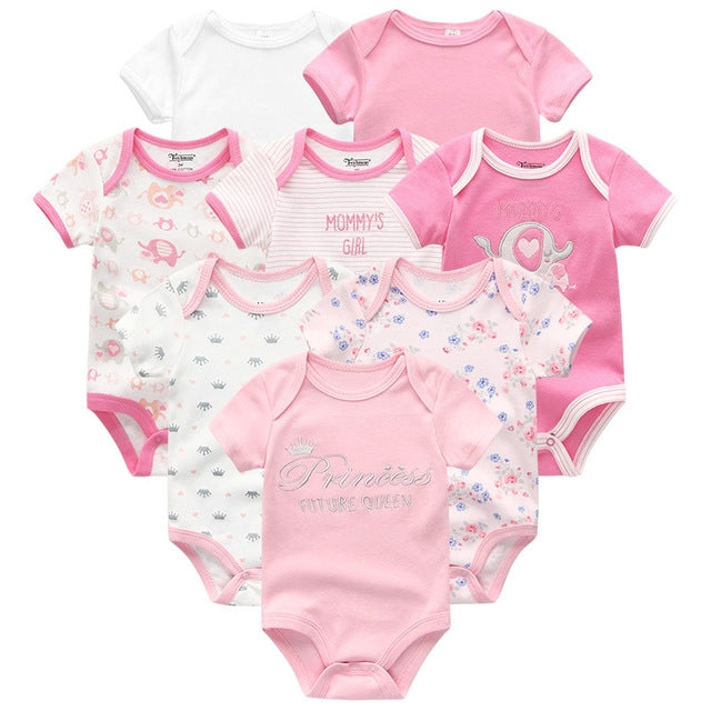 Baby Unisex Newborn Rompers 8pcs.