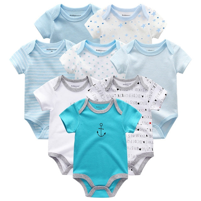 Baby Unisex Newborn Rompers 8pcs.