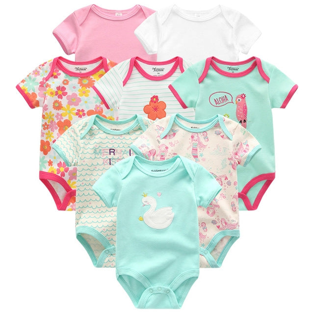 Baby Unisex Newborn Rompers 8pcs.