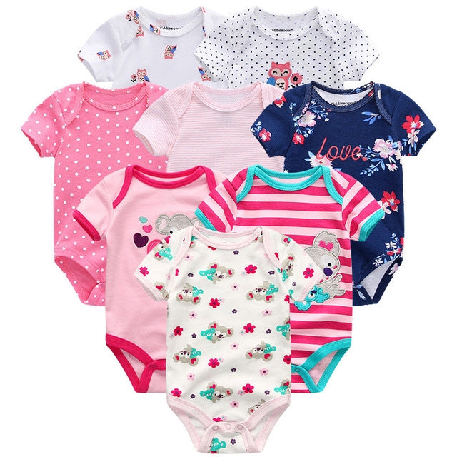 Baby Unisex Newborn Rompers 8pcs.