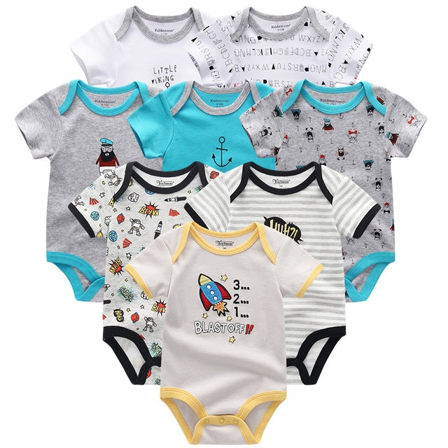 Baby Unisex Newborn Rompers 8pcs.