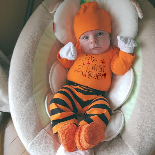 "My First Halloween" Little Pumpkin Set