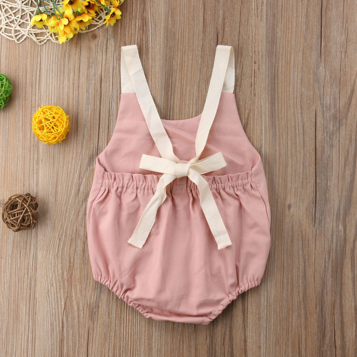 Baby Girl Summer Bowknot Romper