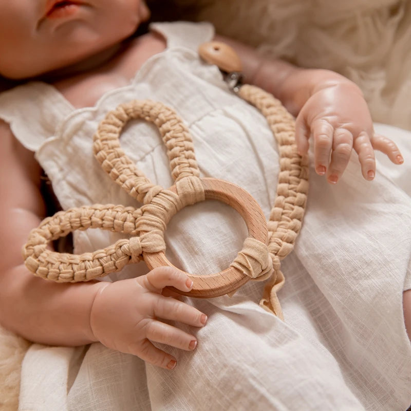 Rabbit Teether & Pacifier Chain