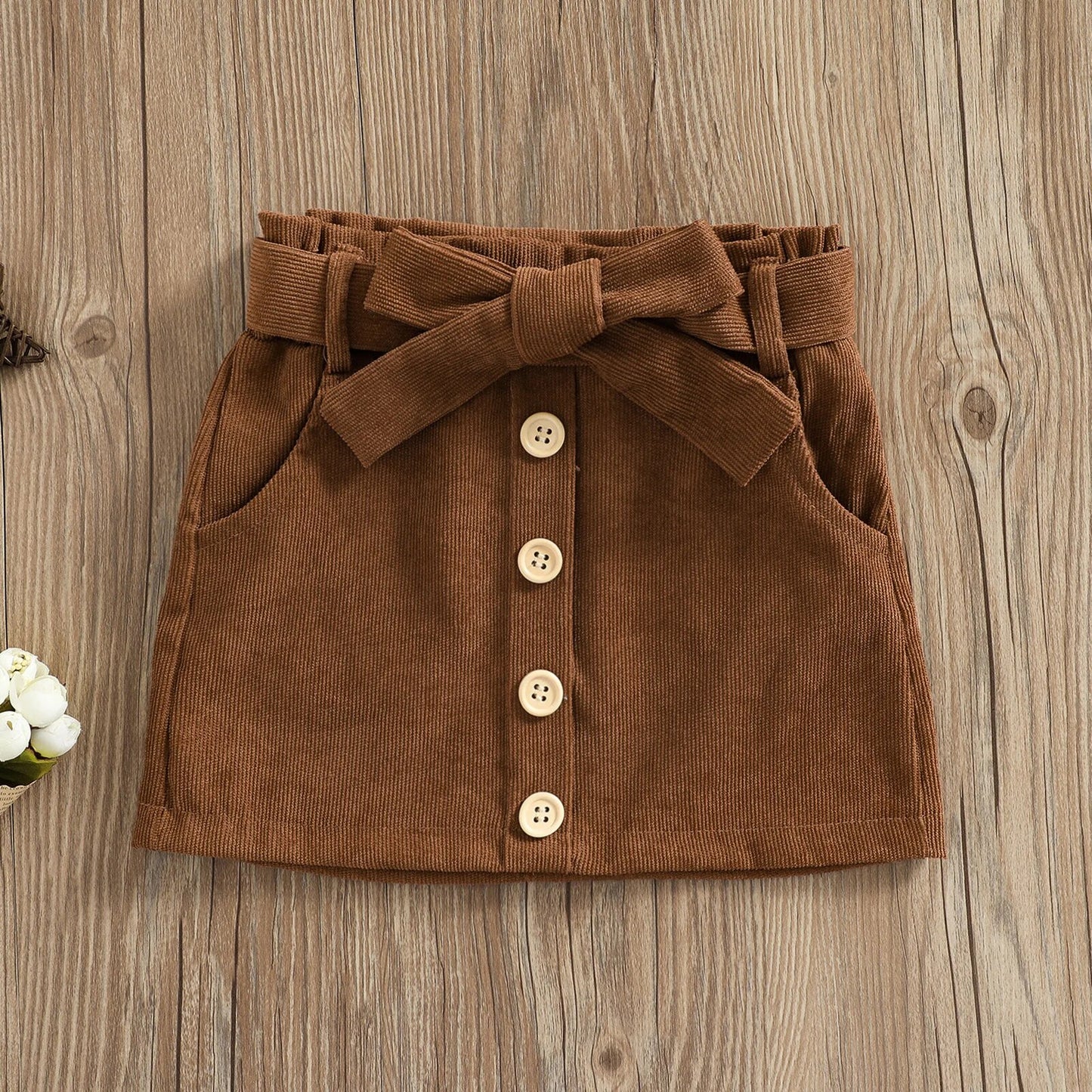 Baby Girl Buttons Skirt