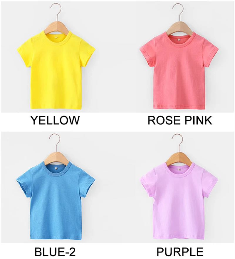 Colorfull Summer Children T-shirt For Girls and Boys