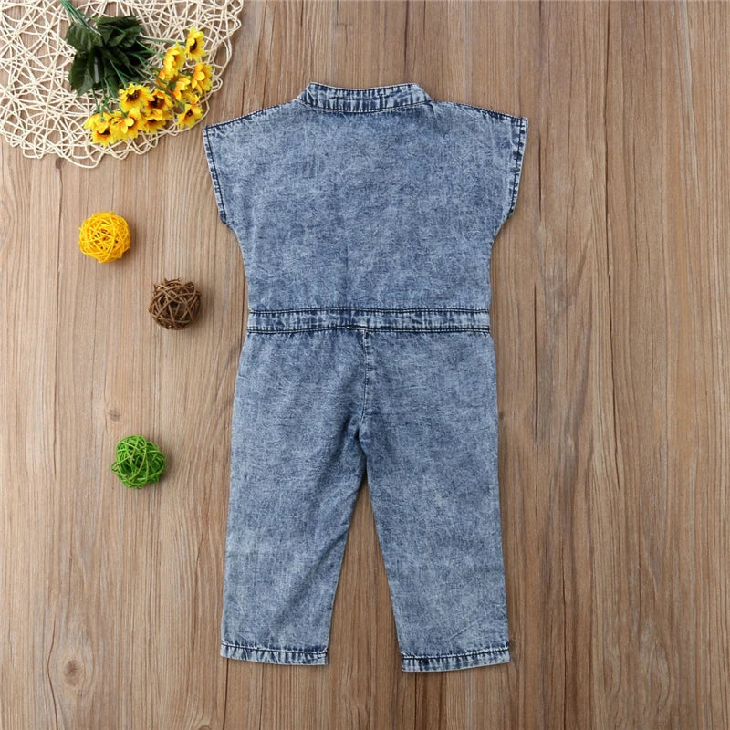 Girls Jeans one piece jumpsuit