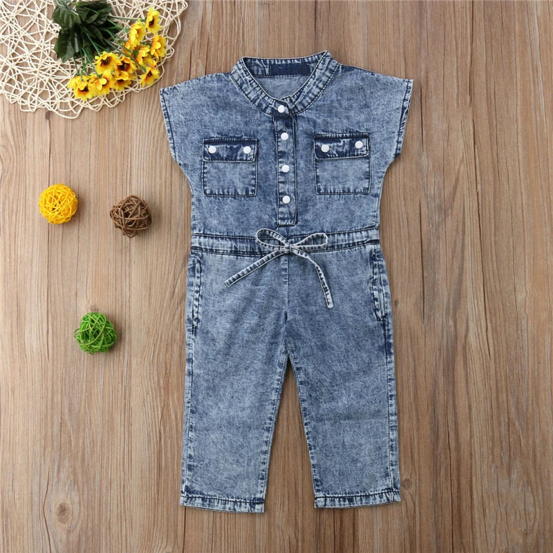 Girls Jeans one piece jumpsuit