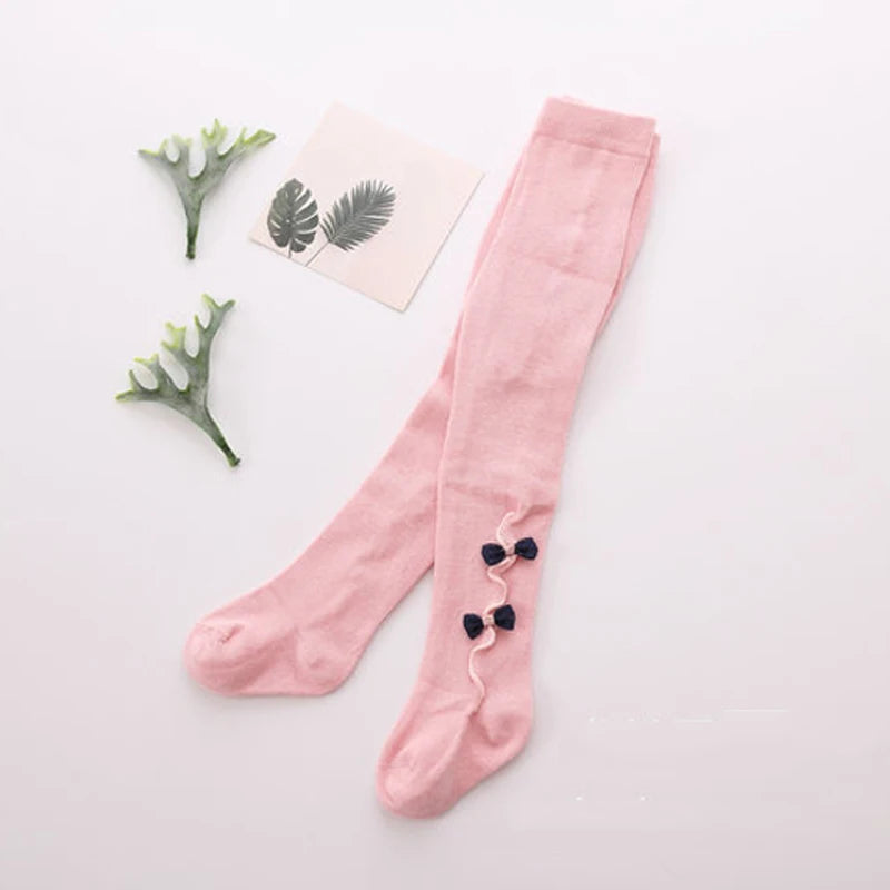 Baby Girls Warm Stockings with Bow