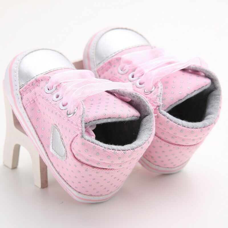 Cute Newborn  Soft Heart Shoes