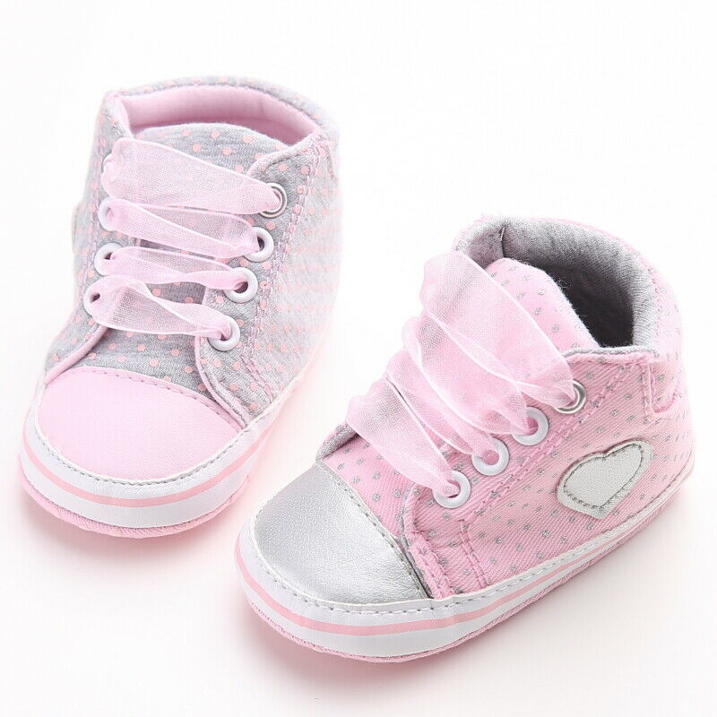 Cute Newborn  Soft Heart Shoes