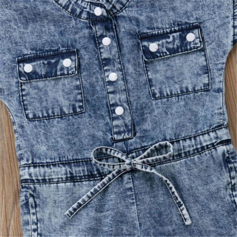 Girls Jeans one piece jumpsuit