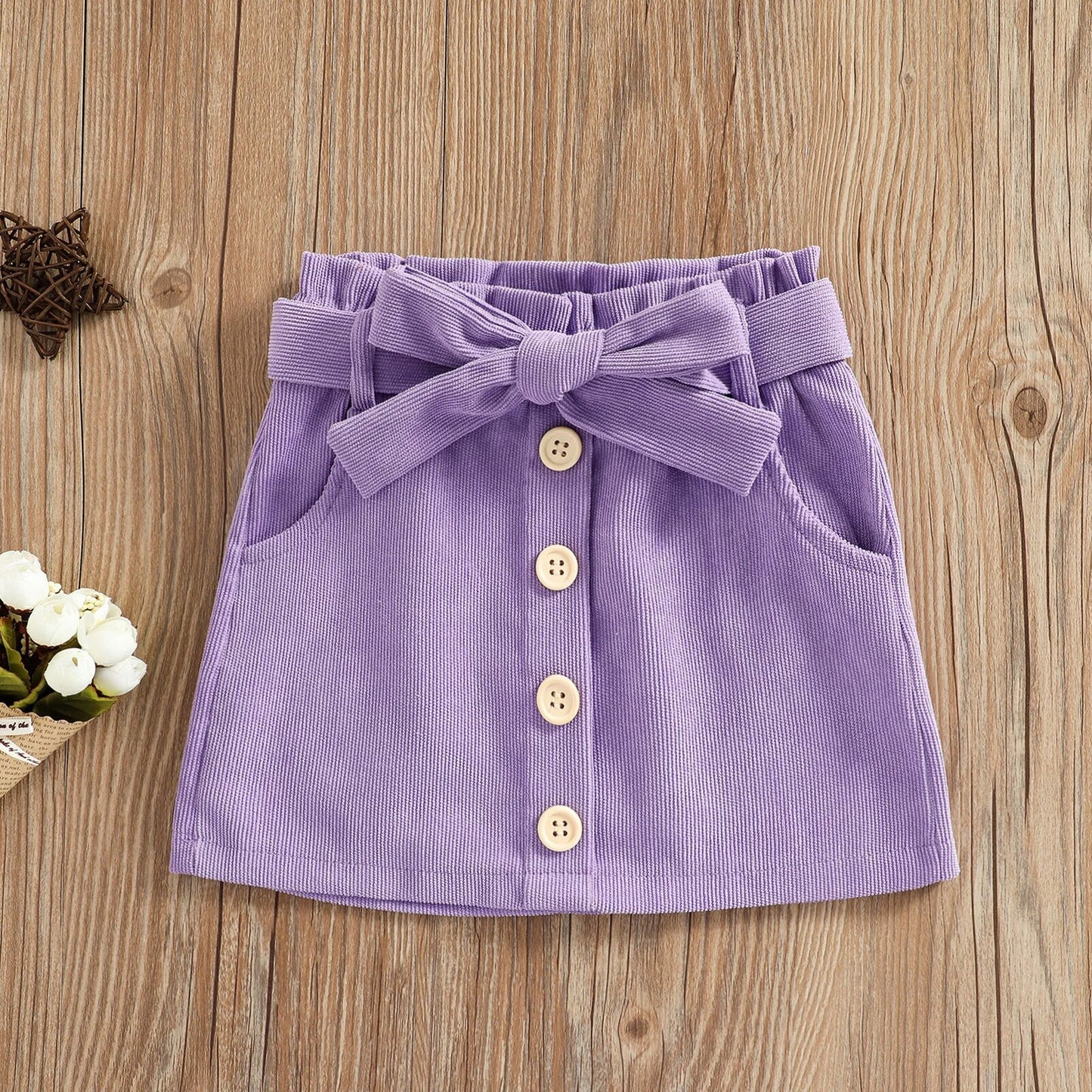 Baby Girl Buttons Skirt