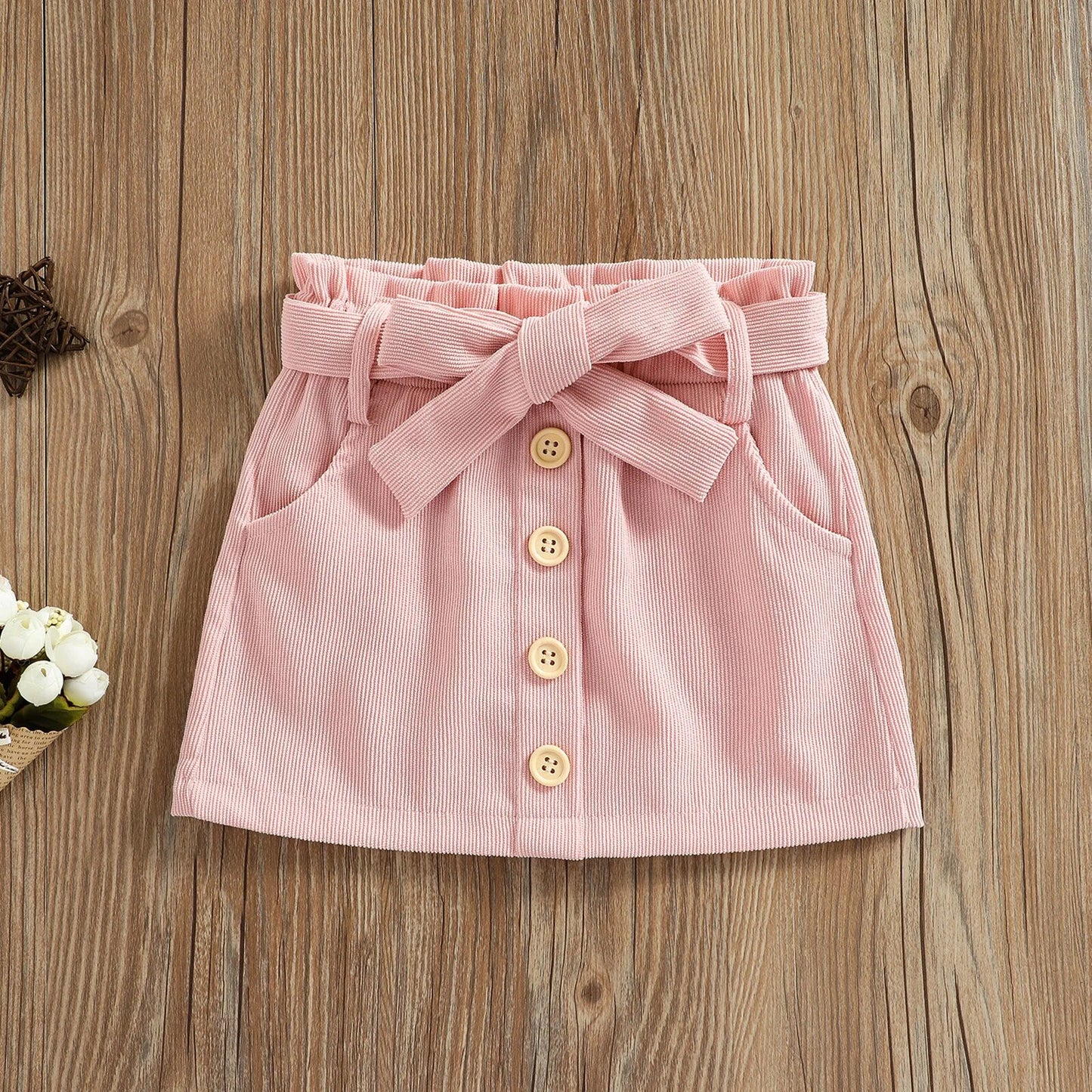 Baby Girl Buttons Skirt