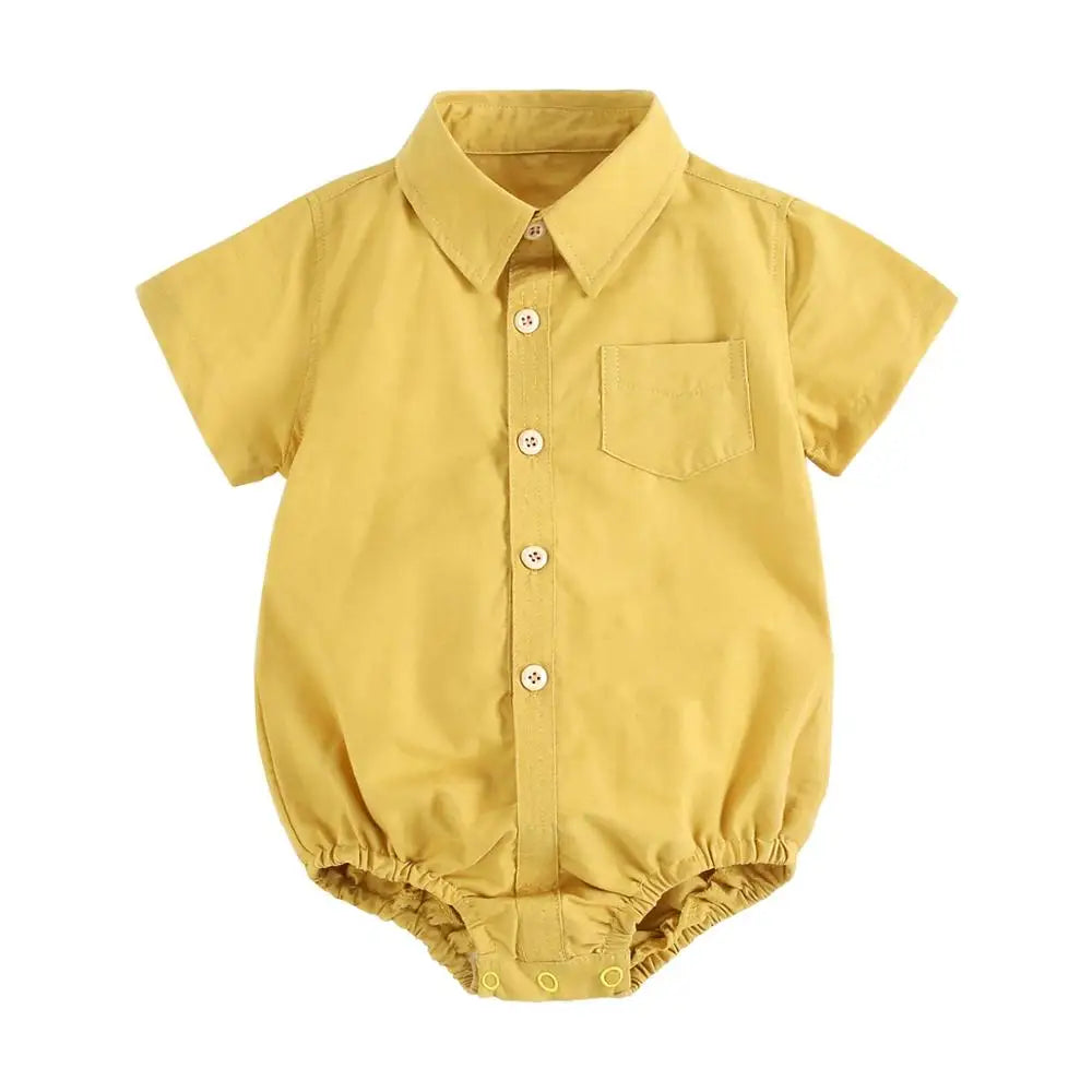 Baby Boys Casual Short Sleeves Bodysuit