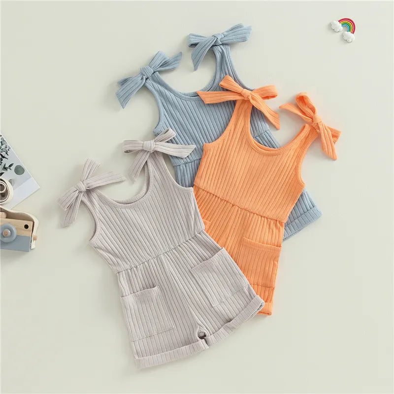 Baby Girl Sleeveless Summer Jumpsuit